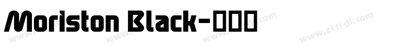 Moriston Black字体转换